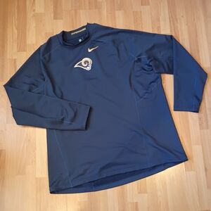 St. Louis Rams Shirt NFL Football Hyperwarm Dri Fit Nike Pullover 4XL